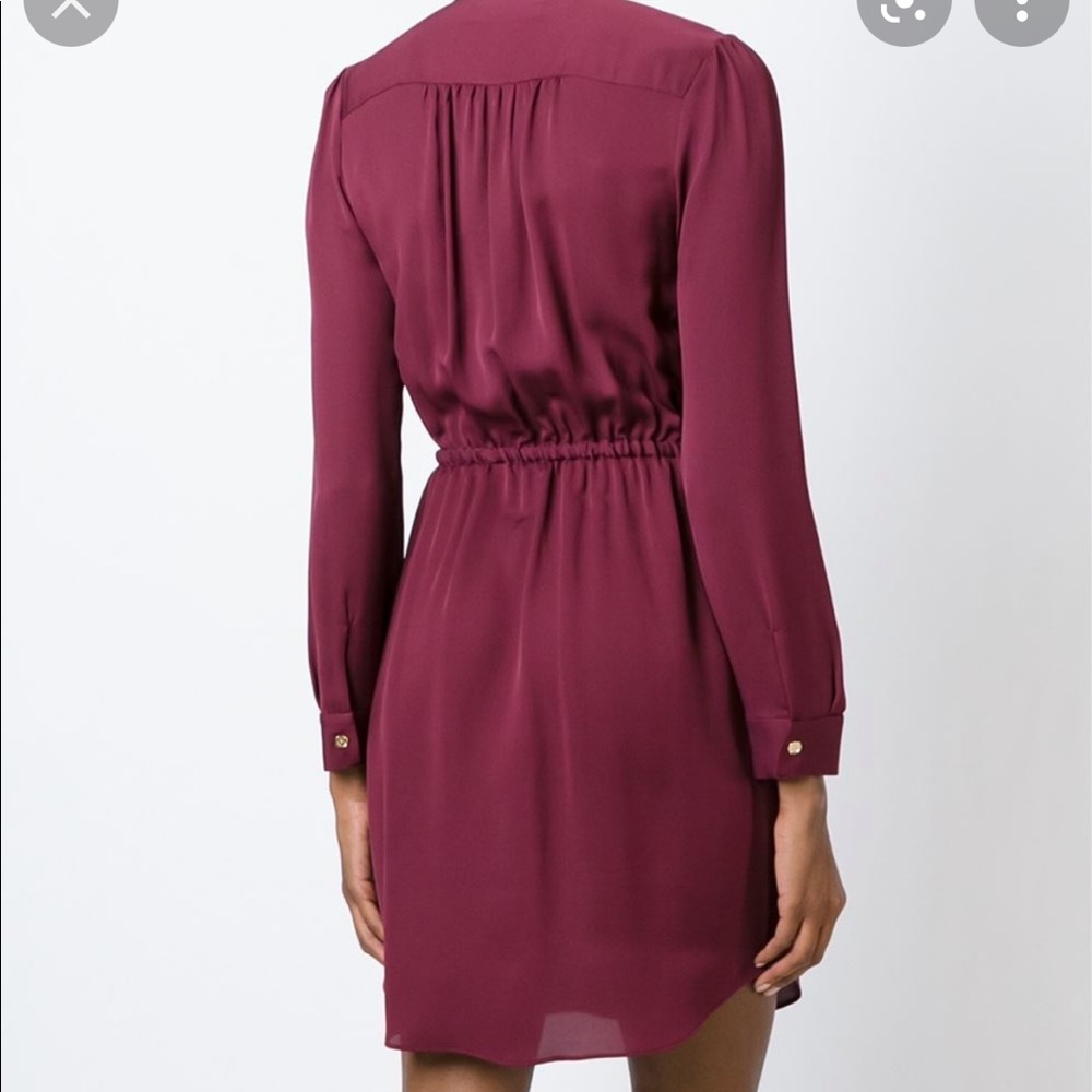 Michael Michael Kors drawstring silk shirtdress